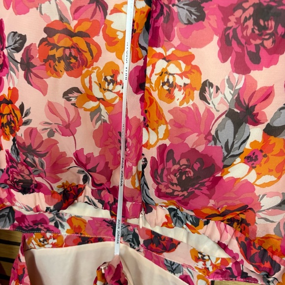 Julia Jordan Pink‎ Floral Cutout Back Midi Dress Size 14 - Picture 9 of 13